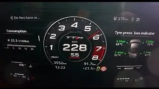 (2016) Audi TT RS 2016 Acceleration 0-228 - Launch Control [Pure Sound]
