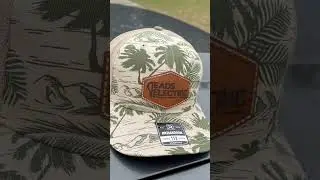 Custom leather patch hats for a client!
