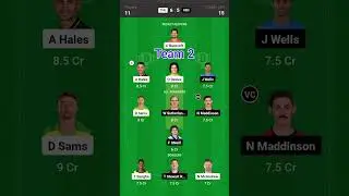 THU VS REN DREAM11 PREDICTION | REN VS THU DREAM11 GL TEAMS | SYDNEY THUNDERS VS MELBOURNE RENEGADES