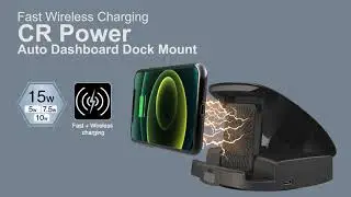 Amazing Automatic Dashboard Dock Mount ! Fast Wireless Charging with Cooling Fan