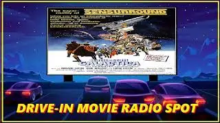 DRIVE-IN MOVIE RADIO SPOT - BATTLESTAR GALACTICA (U.K. SPOT 1978)