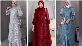 Model Gamis Brokat Satin Payet Elegan | Tampil Mewah dan Anggun di Setiap Acara