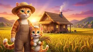 😿❤️From Scrap to Home 🌾🏡  Mother Cat Kits & Kitten Miu Heartwarming Farming Journey