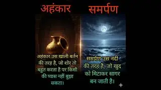 अहंकार (Ego) vs समर्पण (Surrender)#DharmikShorts #SpiritualAwakening #Hinduism #Gyan #SuccessTips