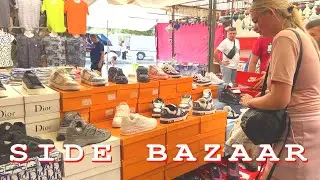 SIDE BAZAAR 2025. Side Samstag markt stadt. Antalya T&uuml;rkei Shopping 2025 #side #t&uuml;rkei #basar