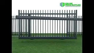 How to Install the Aluminium Vertical Blade Sliding Gate - Online Fence Supplies