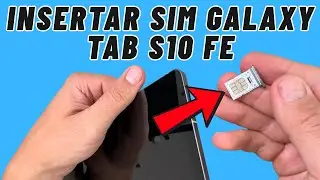 Cómo insertar una tarjeta SIM y memoria SD en Samsung Galaxy Tab S10 FE