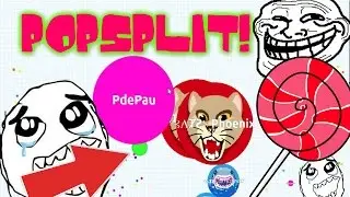 MY FIRST POPSPLIT!!!15,000K MASS//Agario Gameplay