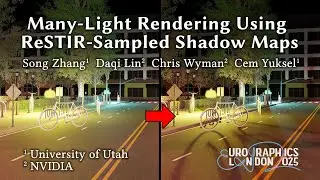 Many-Light Rendering Using ReSTIR-Sampled Shadow Maps - EG 2025 Paper Video