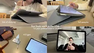 finals week ✍🏻 lots of studying, 4.0 gpa, polsci