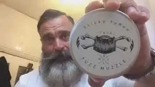 A review of the Fuzz Muzzle Sticky Toffee Beard Balm. Reviewed by Lee Andrews of Beard Club.