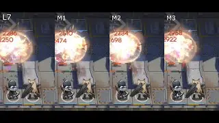 [Arknights] Horn Skill 1 Mastery Comparison