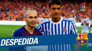 El Camp Nou despide a Andrés Iniesta