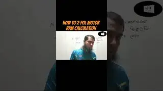 How to 2 pol motor RPM calculation #motor #rpm #RPM #motorrpm ##2pol #trending #shorts
