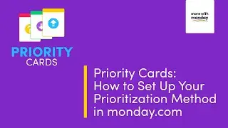 Priority Cards: How to Configure a Prioritization Framework in monday.com