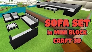 How to make a Sofa Set - MINI BLOCK CRAFT