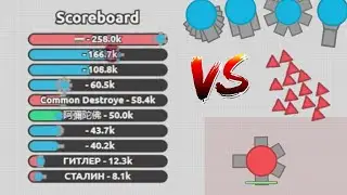 400K Team vs Base Drones - Diep.io 4 Teams