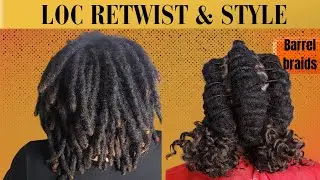 Loc Retwist and Style | Before & After Transformation + How To