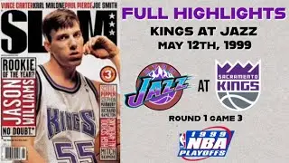 1999 Playoffs Round 1 Game 3 - Utah Jazz at Sacramento Kings - Full Highlights | Overtime DRAMA