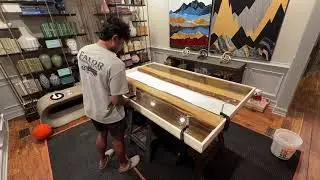 Turning Raw Slabs Into a Custom UGA Epoxy River Table