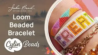 Loom Beaded Bracelet with Cylin Beads
