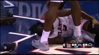 DeMarre Carroll's knee injury vs Cleveland (ECF 2015)