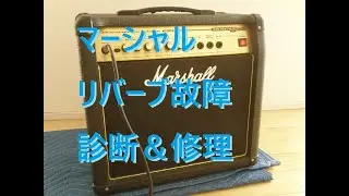 マーシャル・ギターアンプのリバーブが効かない。故障診断＆修理。分解など。Marshall VALVESTATE2000 AVT20編