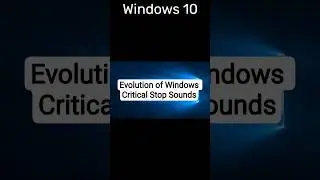Evolution of Windows Critical Stop Sounds #shorts