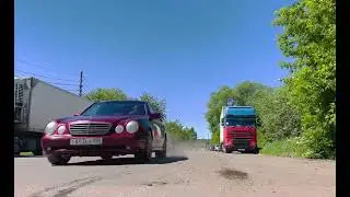 Mercedes Benz E430 W210 V8 AMG Straight Pipe Exhaust / Выхлоп на прямой трассе