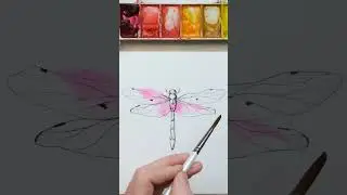 Come And Paint A Watercolour Dragonfly With Me!