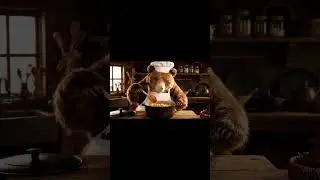 Bear Cooking Curry🐻🍛 #aichef #cookinganimals #shortsvideo #virtualanimals