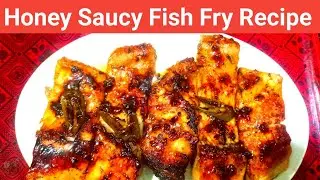 Honey Saucy Fish Fry 😋 | Crispy & Juicy Fish By Bite Club 1