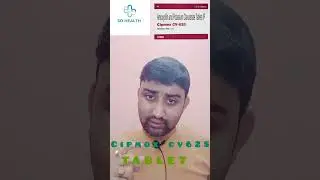 CIPMOX CV 625 TABLET #youtubeshorts #healthylifestyle #healthyliving #medicineuses