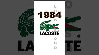 Эволюция логотипа Lacoste #lacoste #история #мода
