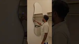 modern wall mirror with sensor LED light