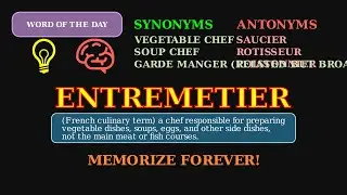 Entremetier: Word of the Day 👨&zwj;🍳 | A Specialized French Chef