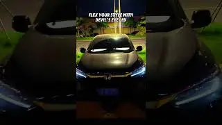 Elevate your compact car with devil eyes led matrix #eyecatchinglights
