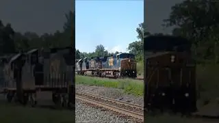 CSX C40-9W #9016 Leads on an Eastbound at Guilderland NY! 7/11/2014 #shorts