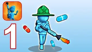 Plastic Army: Battle Simulator - Gameplay Part 1 Level 1,2 ( Android,iOS )