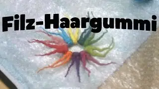 Filz-Haargummi mit Zotteln