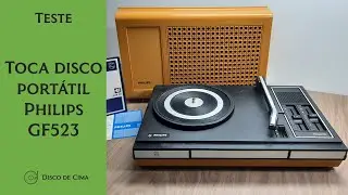 Teste - Toca Disco Portátil Philips GF 523 (Original, na caixa!)