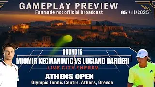 Miomir Kecmanovic vs Luciano Darderi | Athens Open 2025 Round of 16 | Gameplay Preview (5 Nov 2025)