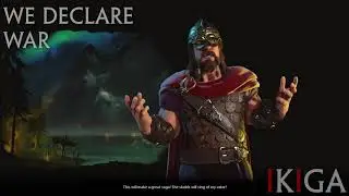 NORWAY - HARALD HARDRADA THE LAST VIKING KING ALL VOICED QUOTES & DENOUNCE - CIVILIZATION VI CIV6