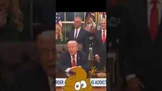 proof Trump poo'd himself IMMEDIATELY STOPS BRIEFING - DIAPER ALERT