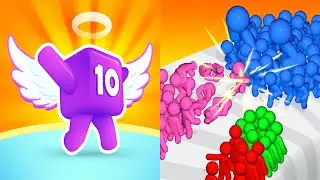Satisfying Mobile Games ALL LEVELS Viral Tiktok Games Level Up Numbers VS Magnet Crowd