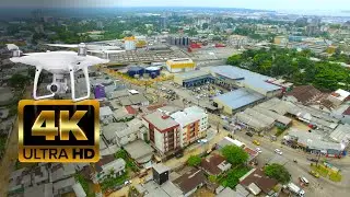 Drone Douala, Bali, Rue Njo-Njo 4K ( free footage by TJP FX )