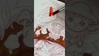 🍂🧚&zwj;♀️🍄🧙&zwj;♂️ #watercolor #illustration #fantasy #art #anime #manga