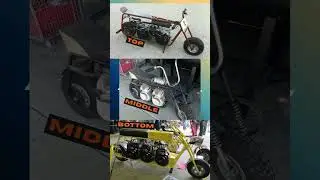 3-Way Battle of the Double and Triple Engine Mini Bikes!