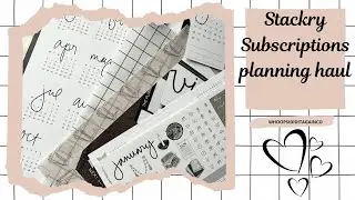 Planning haul || Stackry || subscriptions