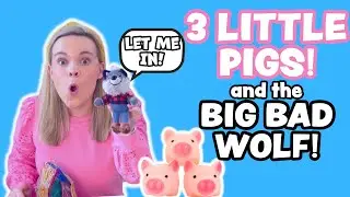 Three Little Pigs and the BIG BAD WOLF! Toddler Learning! Story Time! Toddler Reading Video!